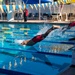 U.S. Marines with Wounded Warrior Regiment compete in the Marine Corps Trials swimming competition