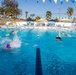 U.S. Marines with Wounded Warrior Regiment compete in the Marine Corps Trials swimming competition