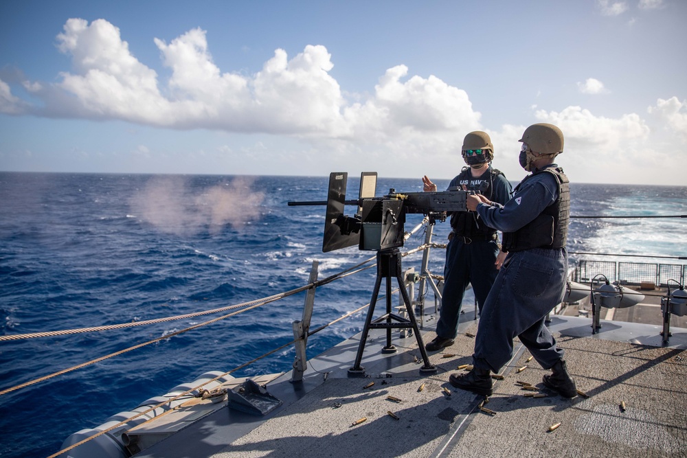 USS Milwaukee Conducts Gun Shoot