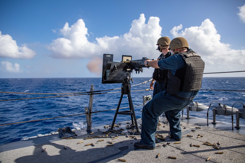 USS Milwaukee Conducts Gun Shoot