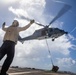 USS Milwaukee Conducts A Vertical Replenishment