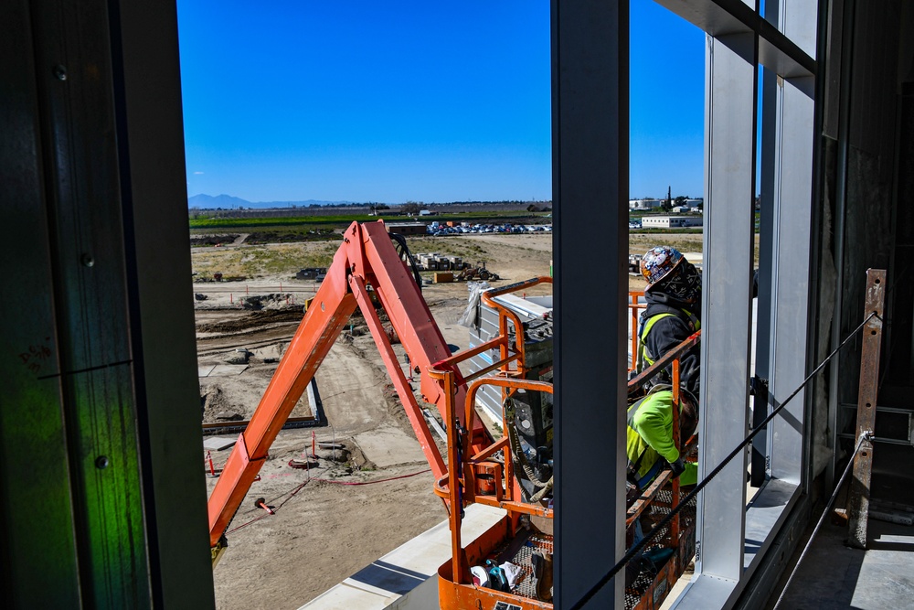 Stockton VA Curtain Wall Installation February 2022