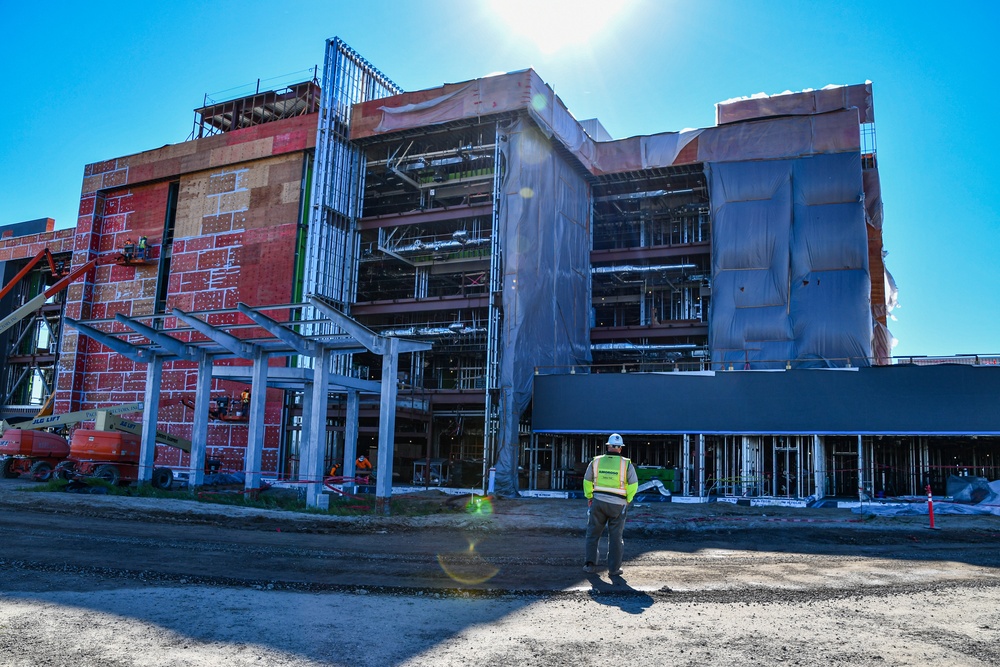 Stockton VA Curtain Wall Installation February 2022