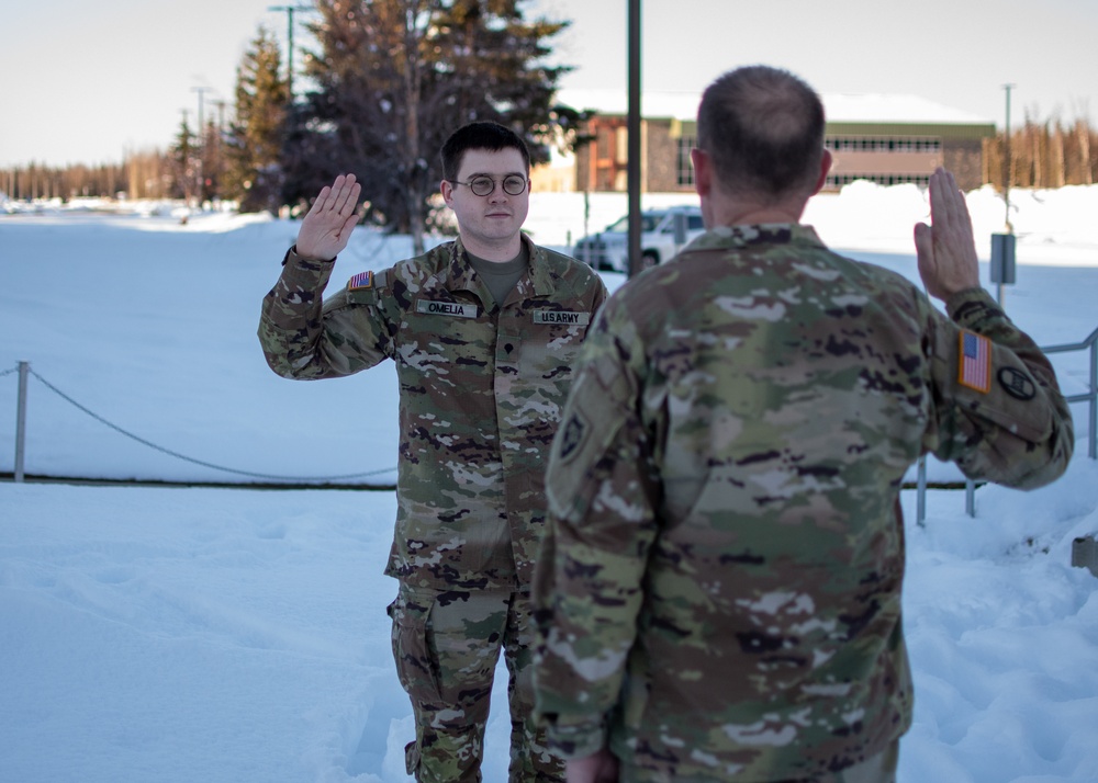 NCNG Soldier Extends Service Contract During AEP22