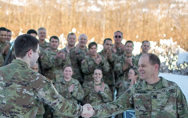 NCNG Soldier Extends Service Contract During AEP22