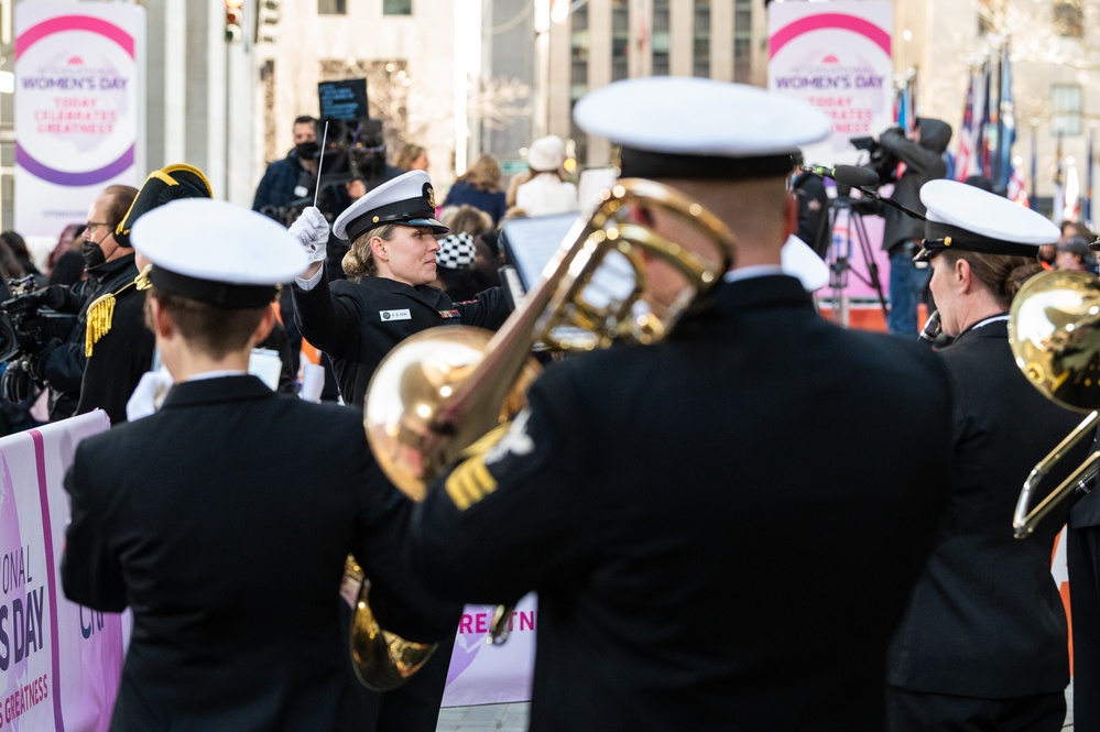 U.S. Navy Band performs on Today Show