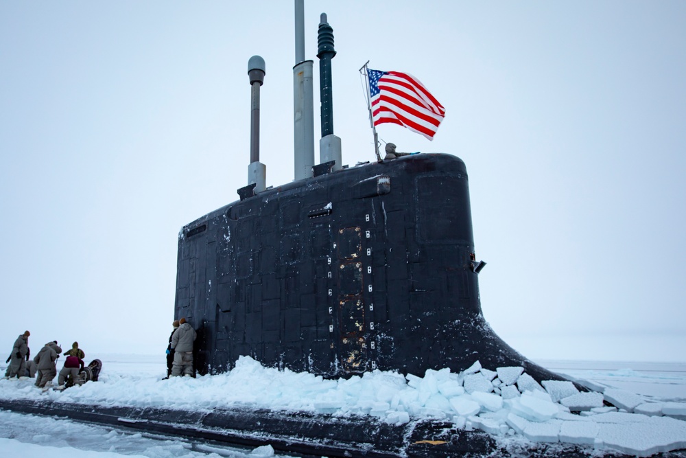 Fast attack submarines at Ice Exercise (ICEX) 2022
