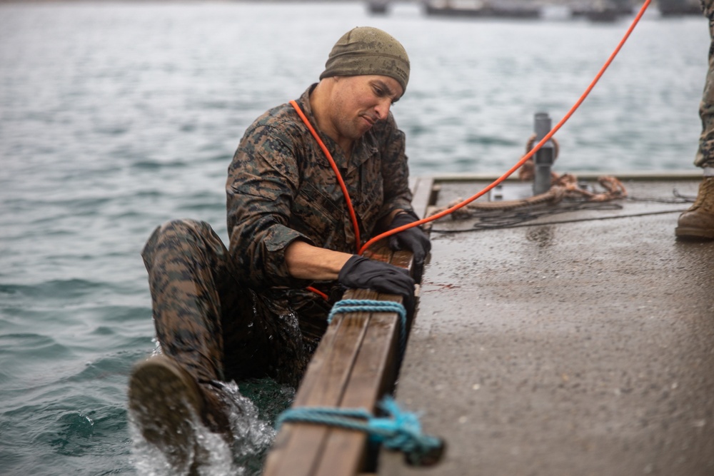 U.S. Marines Participate in Cold Water Emersion Training