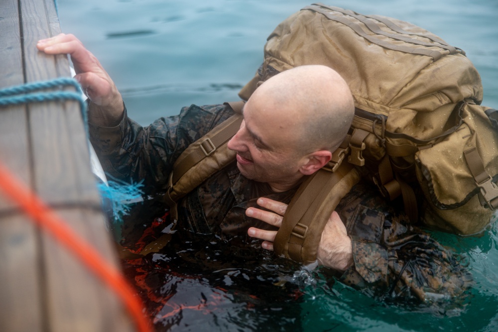 U.S. Marines Participate in Cold Water Emersion Training