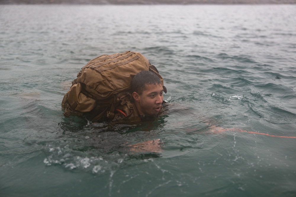 U.S. Marines Participate in Cold Water Emersion Training