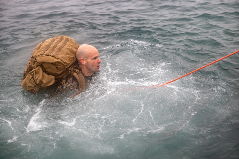 U.S. Marines Participate in Cold Water Emersion Training