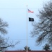 American Flag and Fort McCoy