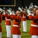 Marines with the Battle Color Detachment perform for Kofa High School
