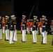 Marines with the Battle Color Detachment perform for Kofa High School