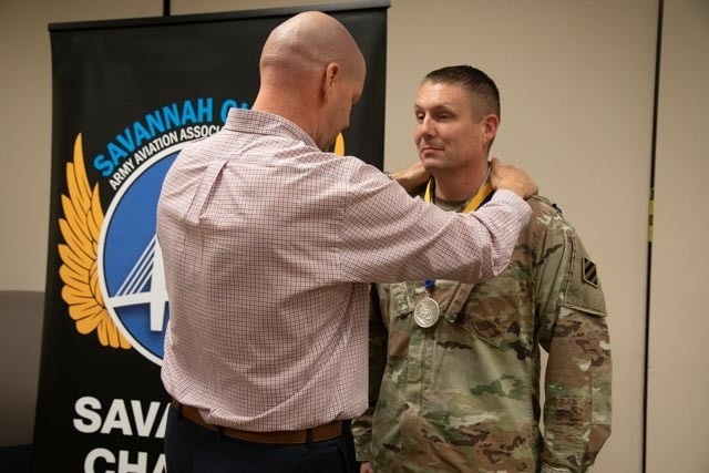 3rd Combat Aviation Brigade Soldier Receives the Order of Saint Michael Silver Award