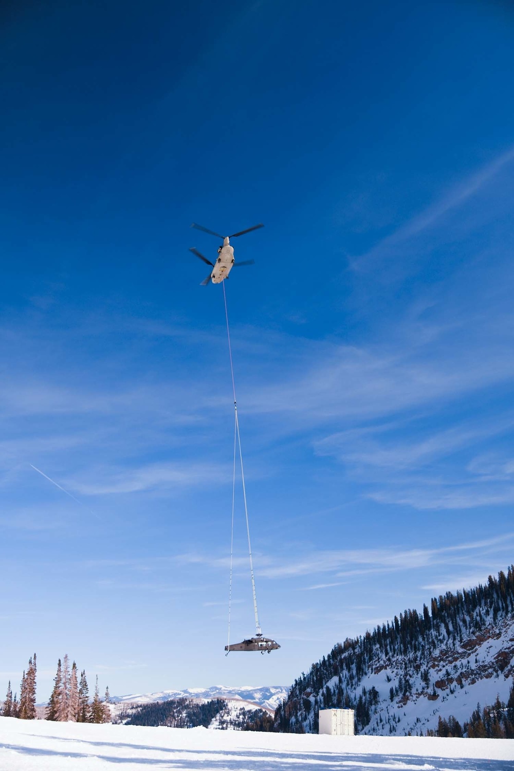 Soldiers prep UH-60s for sling load