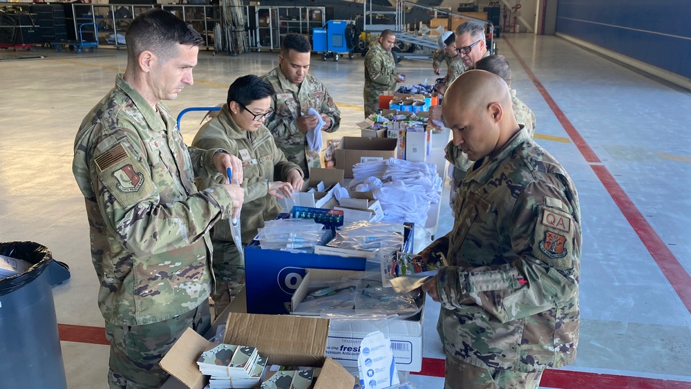 129th Rescue Wing provide care package to Ukraine