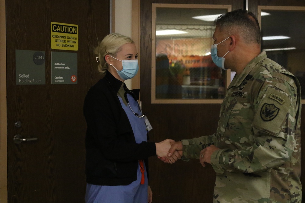JTF-CS Commander visits University of Rochester Medical Center