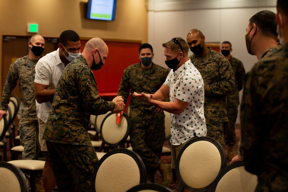 Combat Logistics Regiment 37, 3rd Marine Logistics Group, conducts a Professional Military Education class.