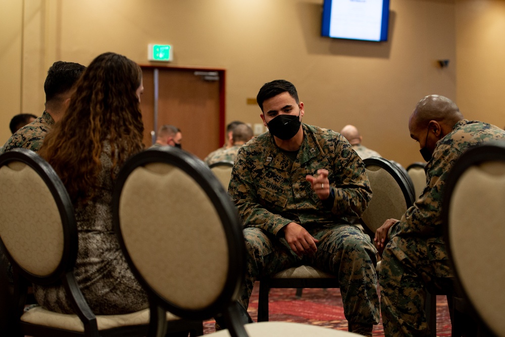 Combat Logistics Regiment 37, 3rd Marine Logistics Group, conducts a Professional Military Education class.