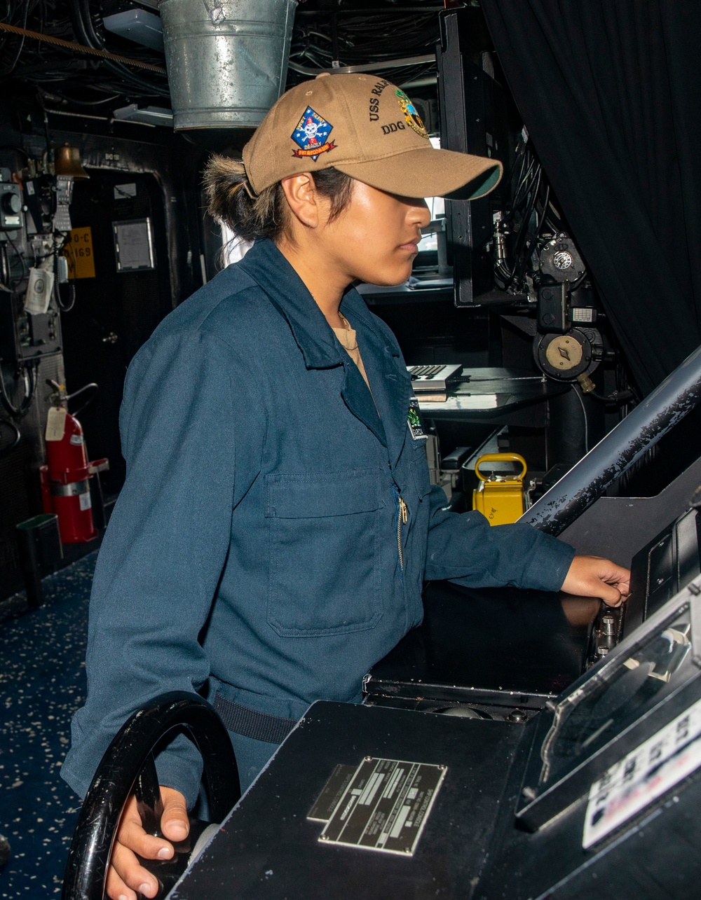 Sailors Stand Watch Aboard USS Ralph Johnson (DDG 114)
