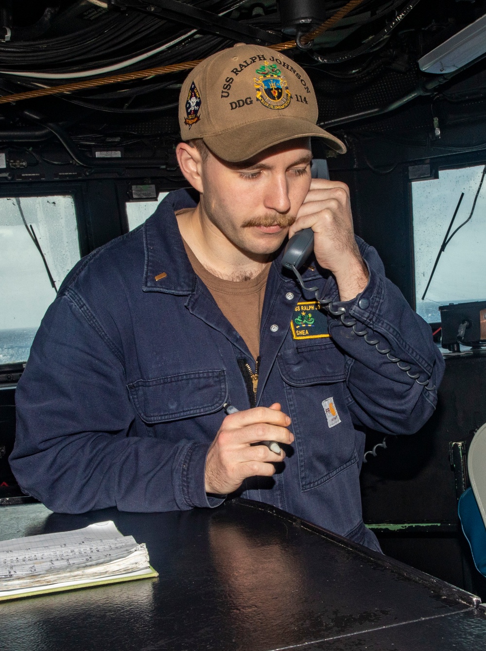 Sailors Stand Watch Aboard USS Ralph Johnson (DDG 114)
