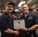 Sailors Re-Enlist Aboard USS Ralph Johnson (DDG 114)