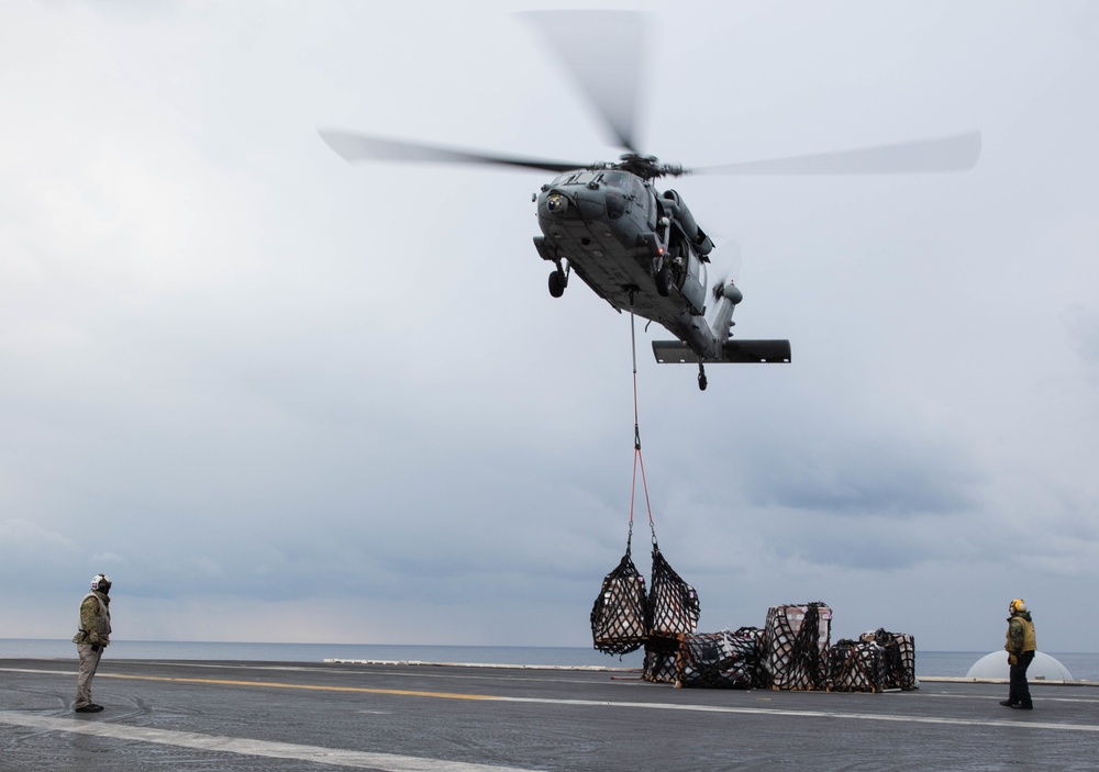 The Harry S. Truman Carrier Strike Group is on a scheduled deployment in the U.S. Sixth Fleet area of operations in support of naval operations to maintain maritime stability and security.