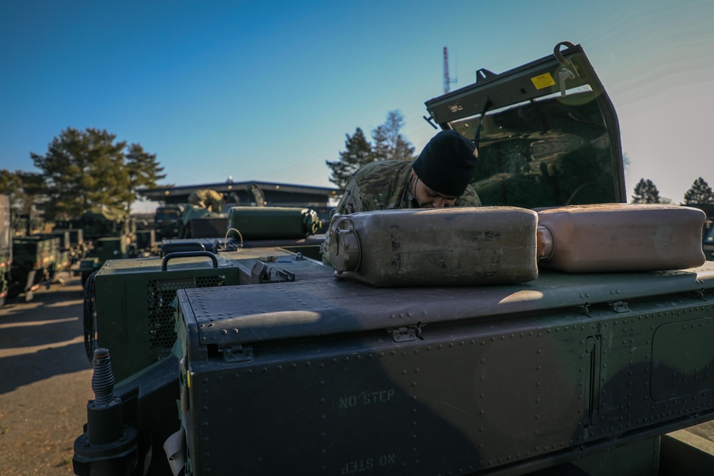 5th Battalion, 4th Air Defense Artillery Regiment prepares for line-haul operations