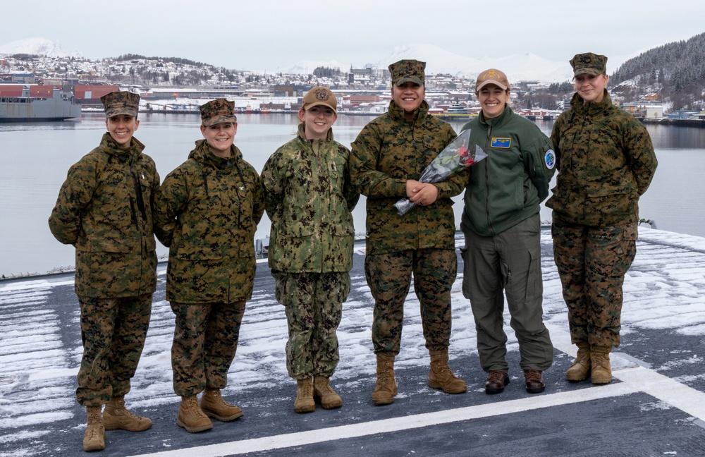 2d MEB Celebrates Internation Women's Day with Italian Navy Contrammiraglio Valentino Rinaldi