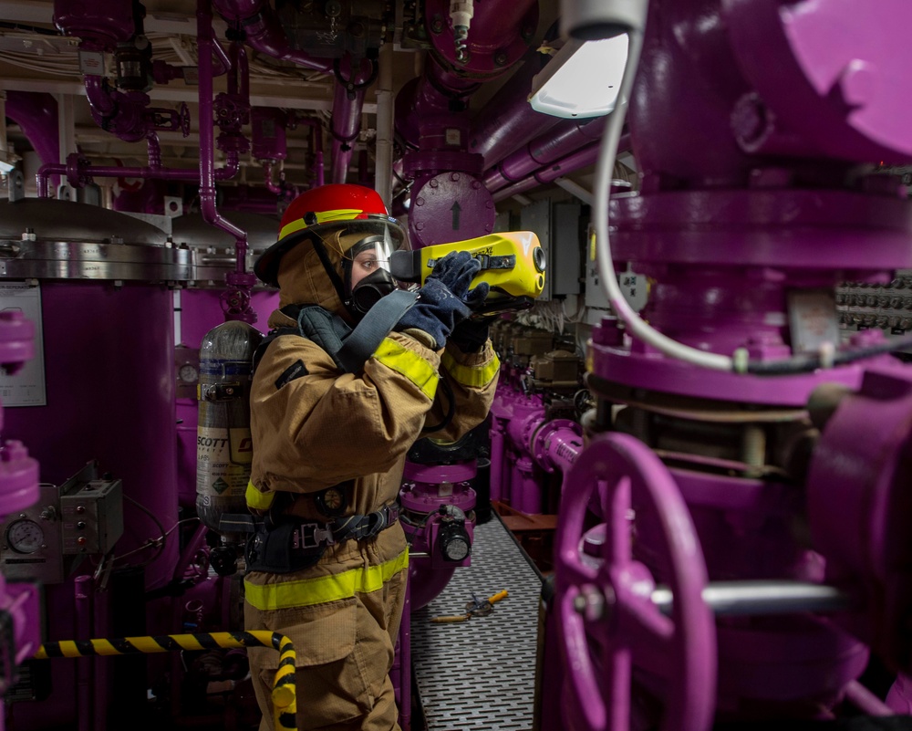 GHWB Sailors Participate in General Quarters Drill