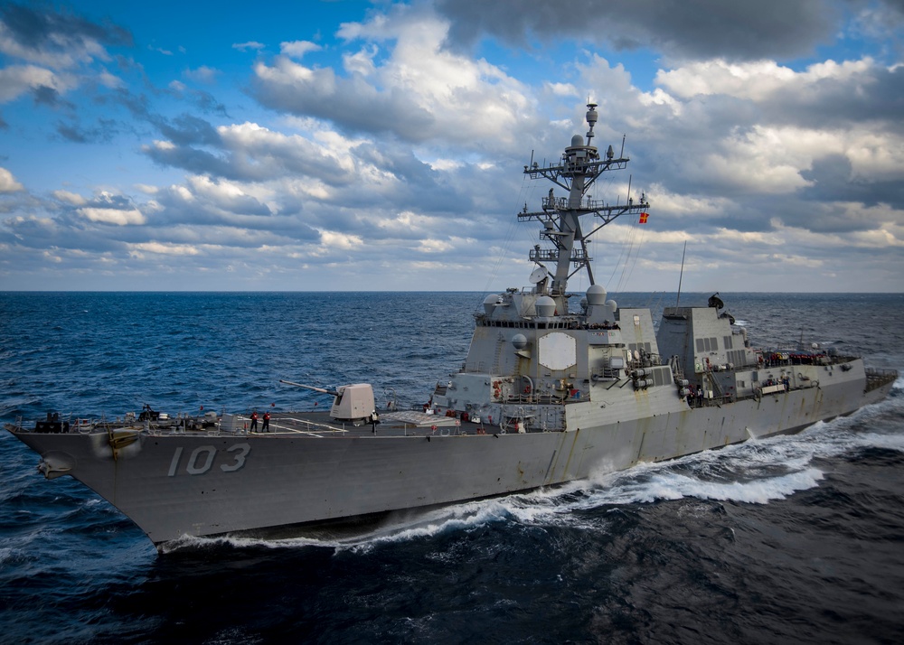 GHWB Fuels Truxton at Sea