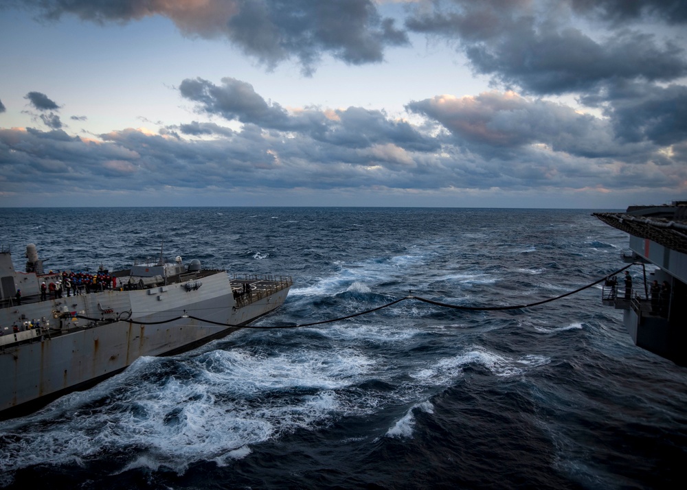 GHWB Fuels Truxton at Sea