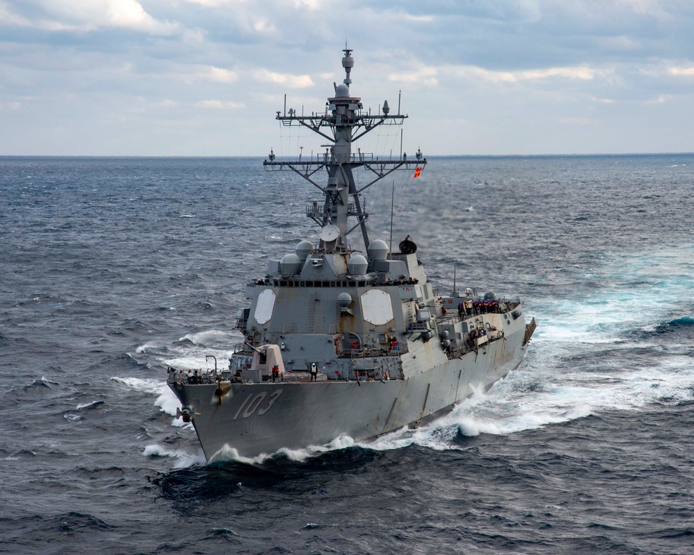 GHWB Fuels Truxton at Sea
