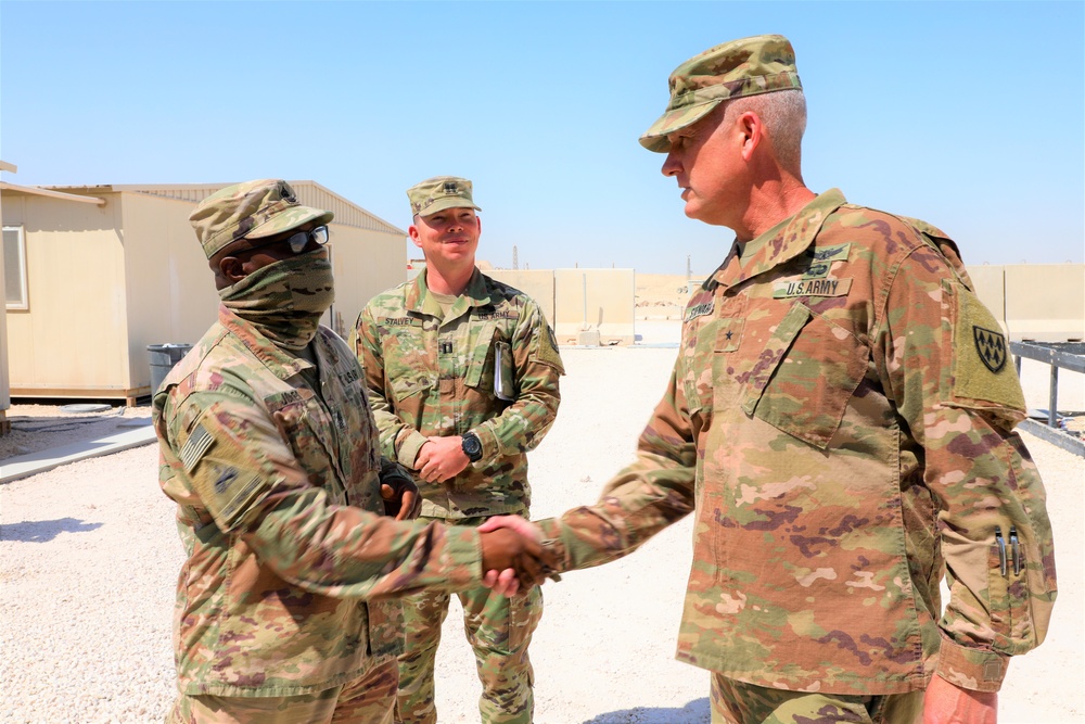 32nd AAMDC Commander Visits Deployed Soldiers