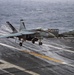 F/A-18 Super Hornet Aircraft Lands On Flight Deck