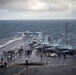 F/A-18 Super Hornet Aircraft Launches From Flight Deck