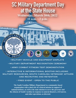 South Carolina Military Department Day to be recognized at State House