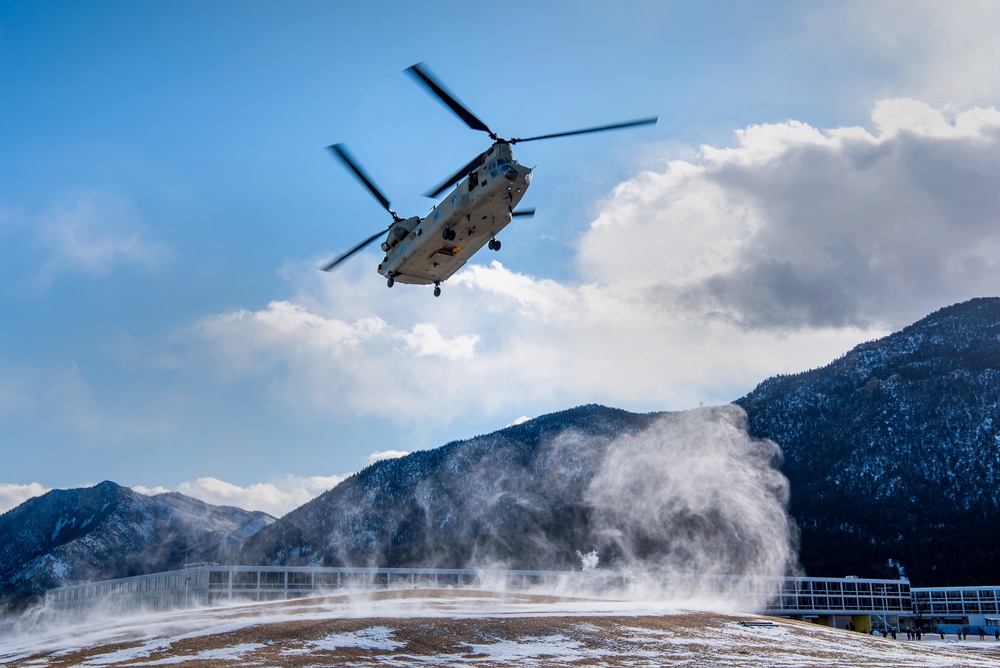 CH-47 and UH-60 U.S. Air Force Academy Visit