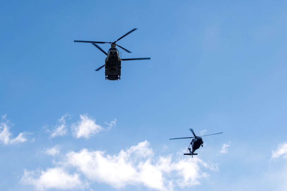 CH-47 and UH-60 U.S. Air Force Academy Visit