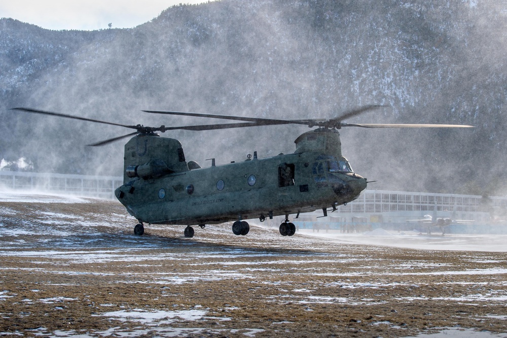 CH-47 and UH-60 U.S. Air Force Academy Visit