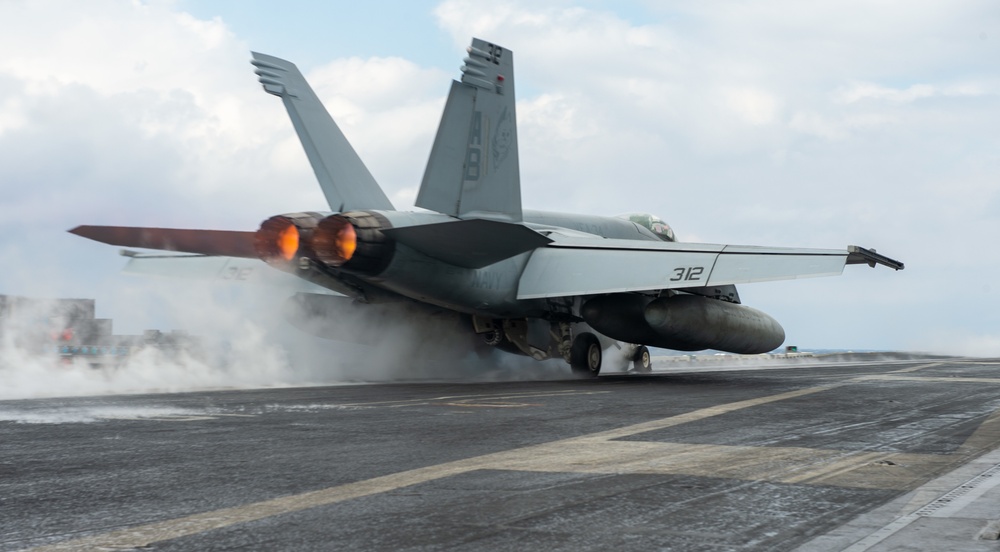 The Harry S. Truman Carrier Strike Group is on a scheduled deployment in the U.S. Sixth Fleet area of operations in support of naval operations to maintain maritime stability and security.