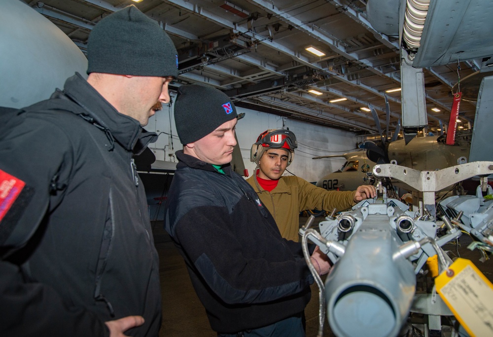 The Harry S. Truman Carrier Strike Group is on a scheduled deployment in the U.S. Sixth Fleet area of operations in support of naval operations to maintain maritime stability and security.