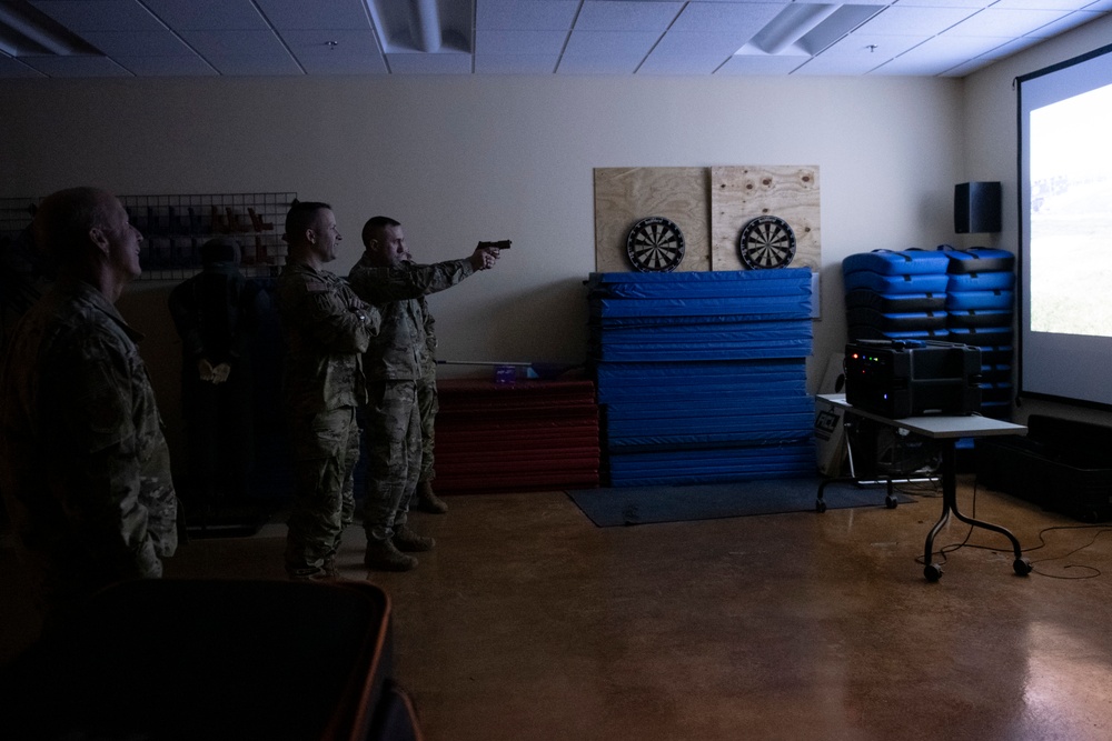 Brigadier General Mann visits the 122nd Fighter Wing