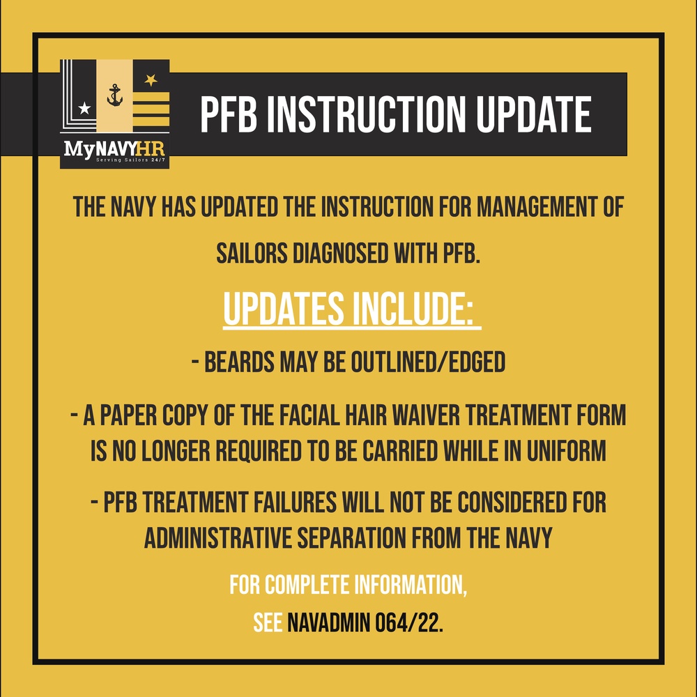 DVIDS - News - Navy Updates Policy for Sailors with Pseudofolliculitis  Barbae (PFB)