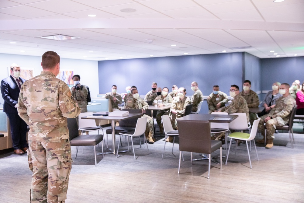 Lansing Hospital Holds Exit Ceremony for Military Medical Team
