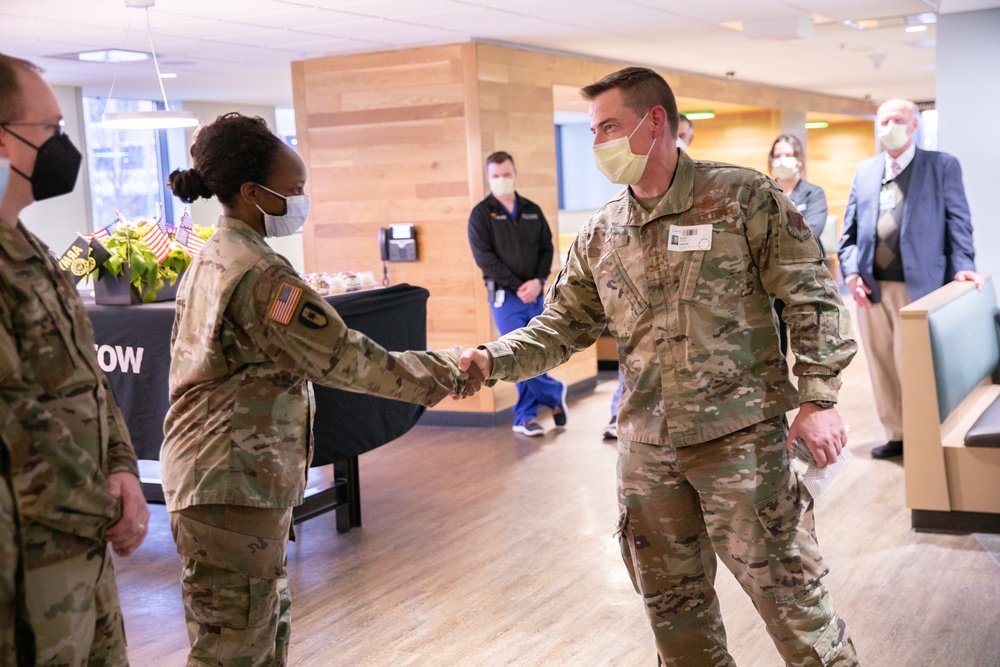 Lansing Hospital Holds Exit Ceremony for Military Medical Team