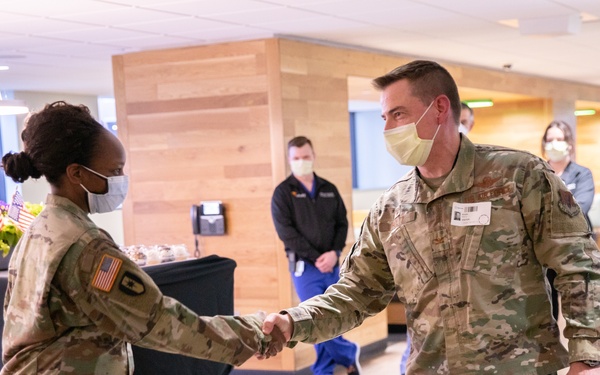 Lansing Hospital Holds Exit Ceremony for Military Medical Team