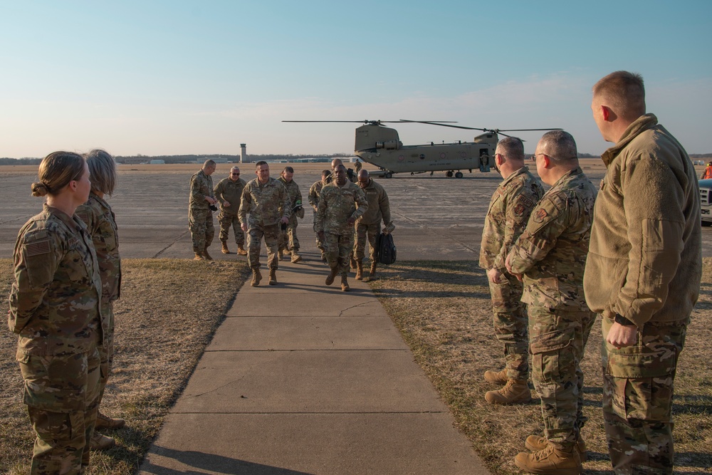 Air National Command Chief visits Battle Creek Air Base