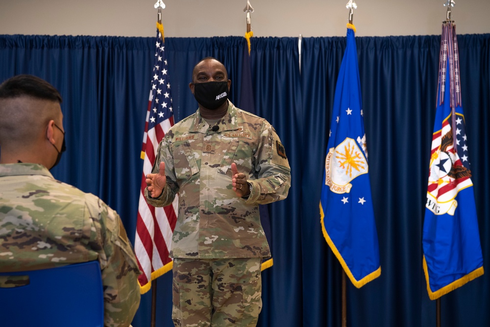 Air National Command Chief visits Battle Creek Air Base